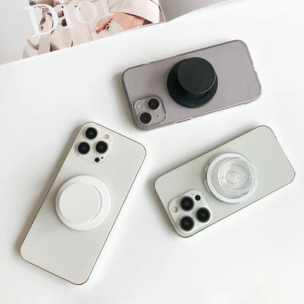 For Magsafe Cellphone Grip Tok Griptok for Iphone Samsung Mac Series Magnetic Phone Socket Pocket Expanding Stand Phone Holder
