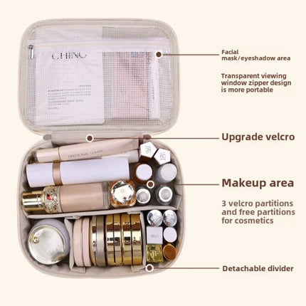 New Women' s Cosmetic Bag - Portable Storage Bag Large Capacity Luxury Makeup Bag Travel Organizer Essentials Toiletry Bags