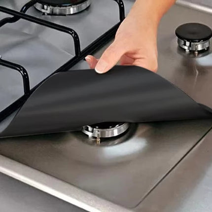 4Pcs Gas Stove Protectors Kitchen Reusable Burner Covers Mat Protector Cleaning Pad Liner Cover Top Gas Stove Protectors