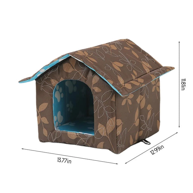 IGEED Outdoor Winter House with Self Warming Pad-Outdoor Indoor Weather-Proof Heat Insulated Shelter Enclosure for Cats Dogs Rabbits- Portable Water-Proof Tent for Feral