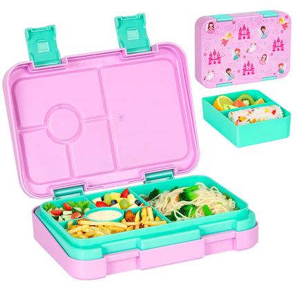 1100Ml Cartoon Printed Lunch Box Microwavable Bento Box Interlayer Leakproof Storage Box Hermetic Containers Students School