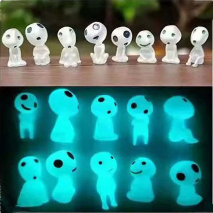 10Pc Miniature Landscape Decoration Glow in the Dark Princess Shaped Home Decoration Garden Decoration Ornament Glow in the Dark