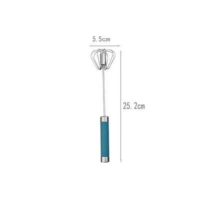 Hand Pressure Egg Beater Stainless Steel Kitchen Accessories Tools Self Turning Cream Utensils Whisk Manual Mixer