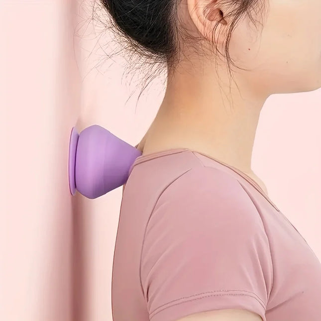 Wall-Mounted Fascia Cone Multi-Function Suction Cup Wall Massager for Back Muscle Relaxation Arm Foot Massager Trigger Point