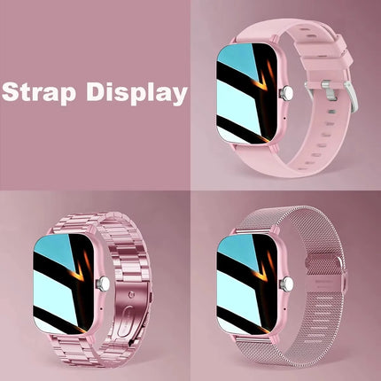 1.83'' Waterproof Smart Watch with Message Answer Call Sleep Monitoring Sports Pedometer Information Alerts for Iphone Android
